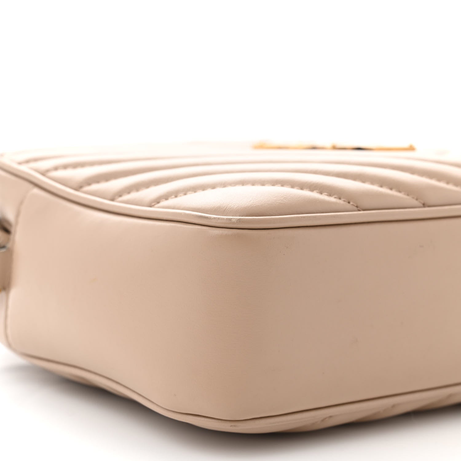 Saint Laurent Calfskin Matelasse Monogram Lou Camera Bag Dark Beige 9 of 16