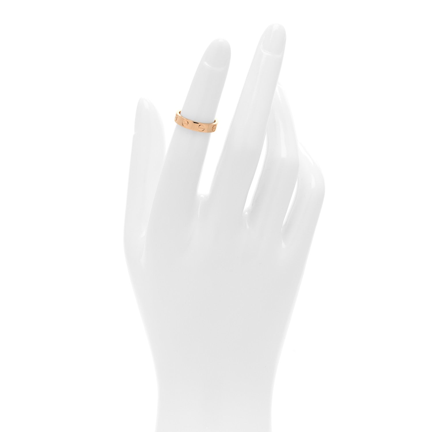 Cartier 18K Pink Gold 3.5mm LOVE Wedding Band Ring 46 3.75 2 of 4