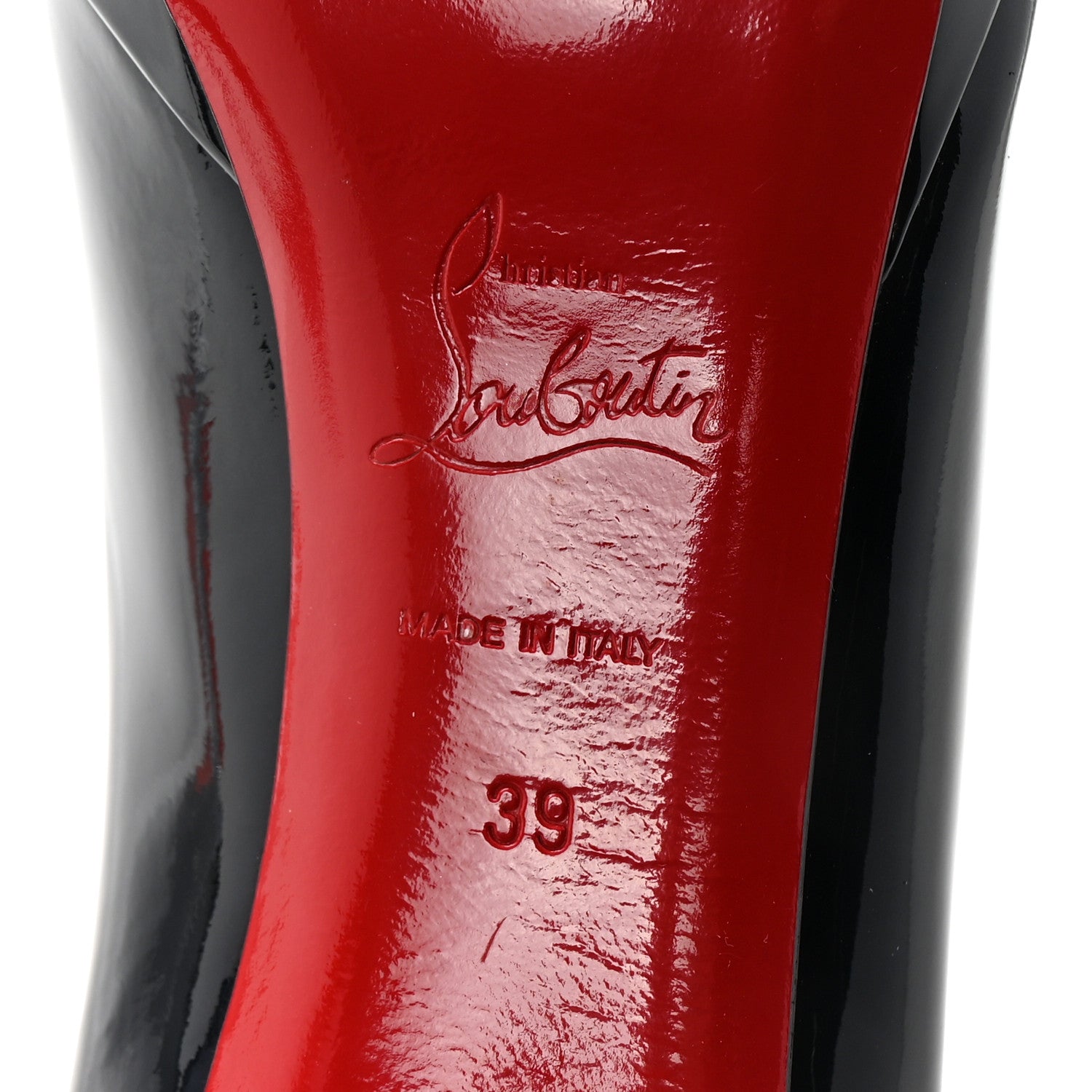 Christian Louboutin Metallic Patent New Simple 85 Pumps 39 Blue Khol 7 of 9