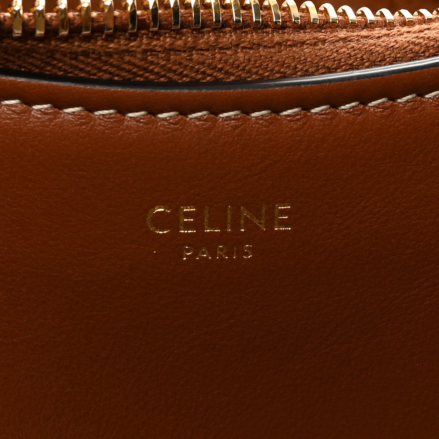 Celine Smooth Calfskin Medium Strap Ava Shoulder Bag Tan 6 of 10
