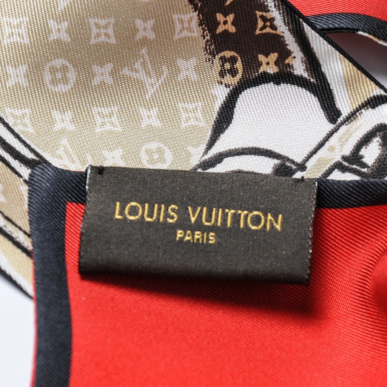 Louis Vuitton Silk Monogram Trunks Bandeau Brown 5 of 5