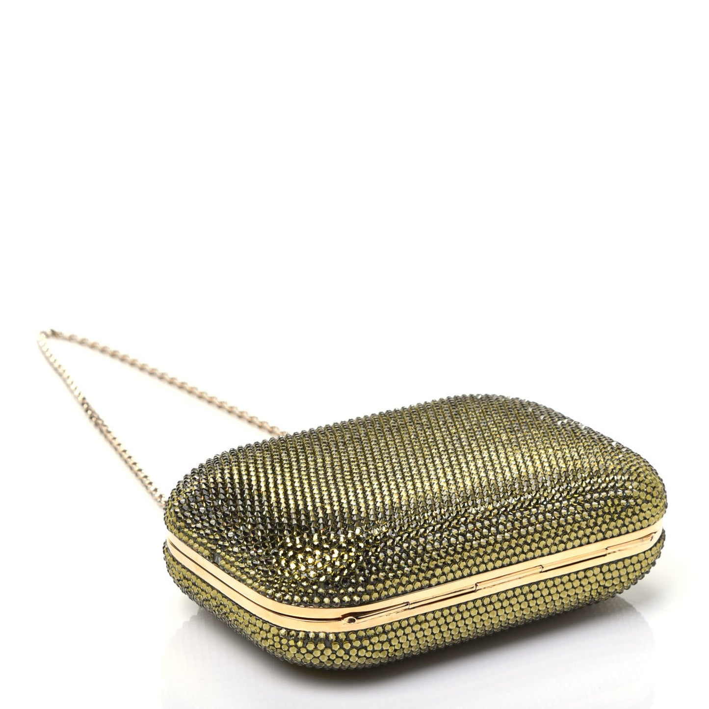 Swarovski Crystal Minaudiere Clutch Gold