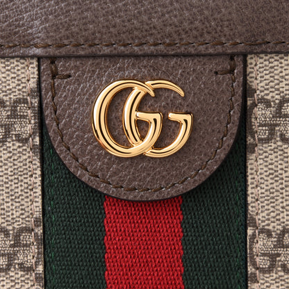 Gucci GG Supreme Monogram Web Small Ophidia Chain Shoulder Bag Brown 10 of 12