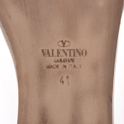 Valentino Garavani Ruched Lambskin B Drape Ballerina Flats 41 Nude 7 of 12