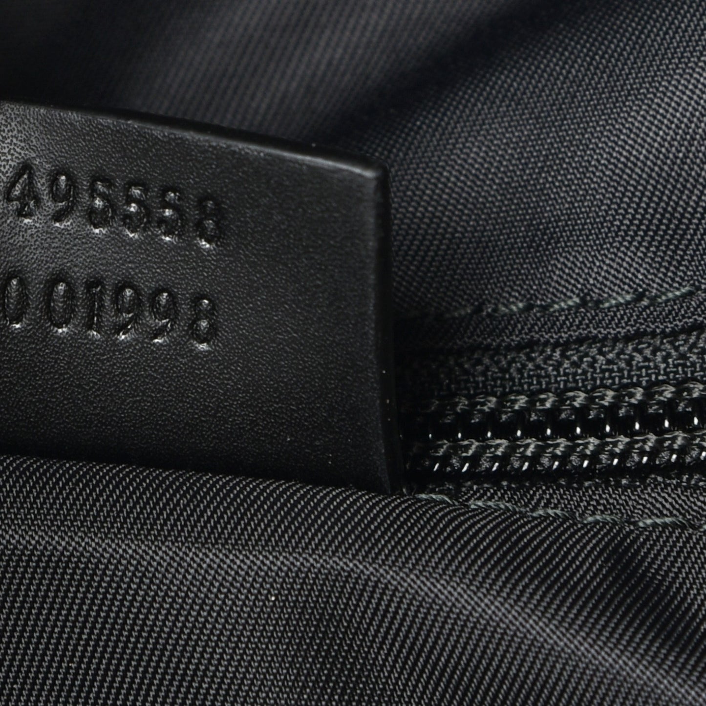 Techno Canvas Appia Calfskin Web Tote Backpack Black