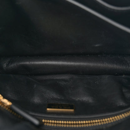 Prada Calfskin Soft Sound Charms Shoulder Bag Black 7 of 14