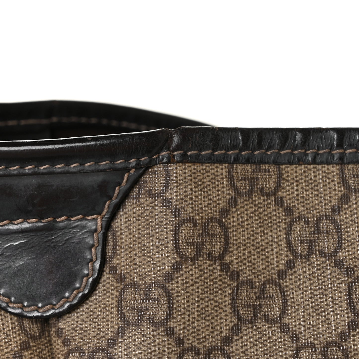 GG Plus Monogram Medium Joy Tote Dark Brown