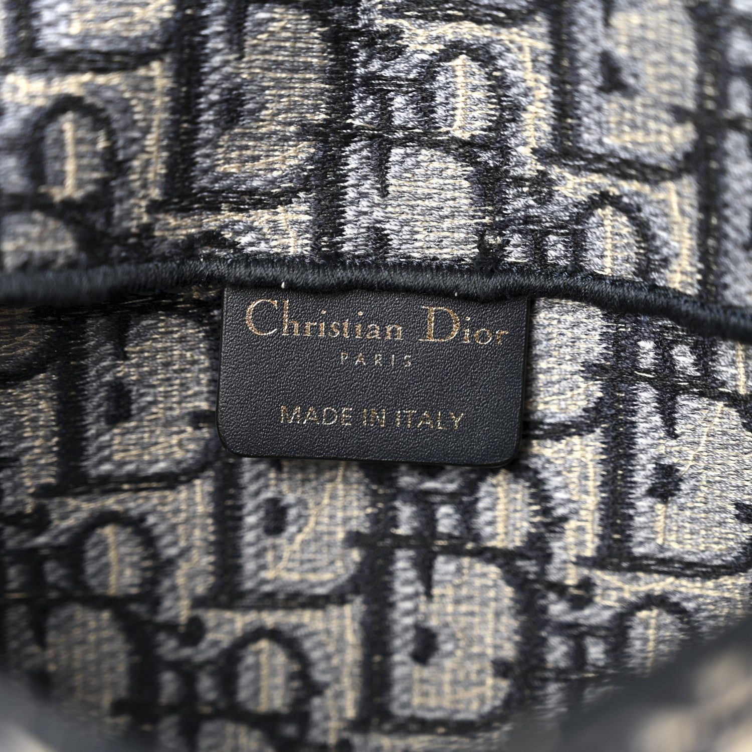 Christian Dior Oblique Slim Saddle Pouch Blue 6 of 11