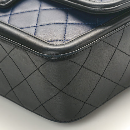 Chanel Lambskin Quilted Medium Elegant CC Flap Navy Black 10 of 10