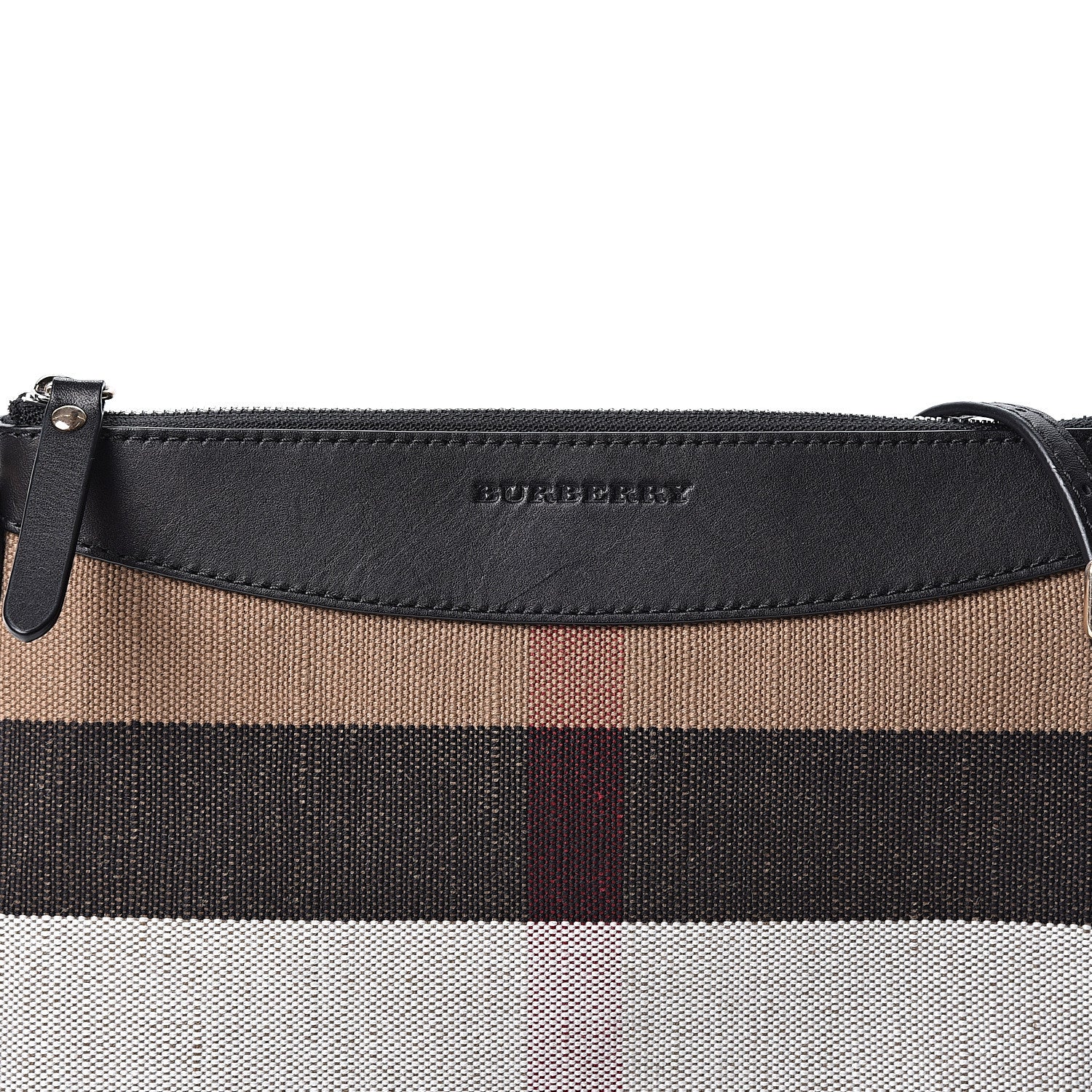 Burberry Mega Check Peyton Crossbody Clutch Bag Black 8 of 10