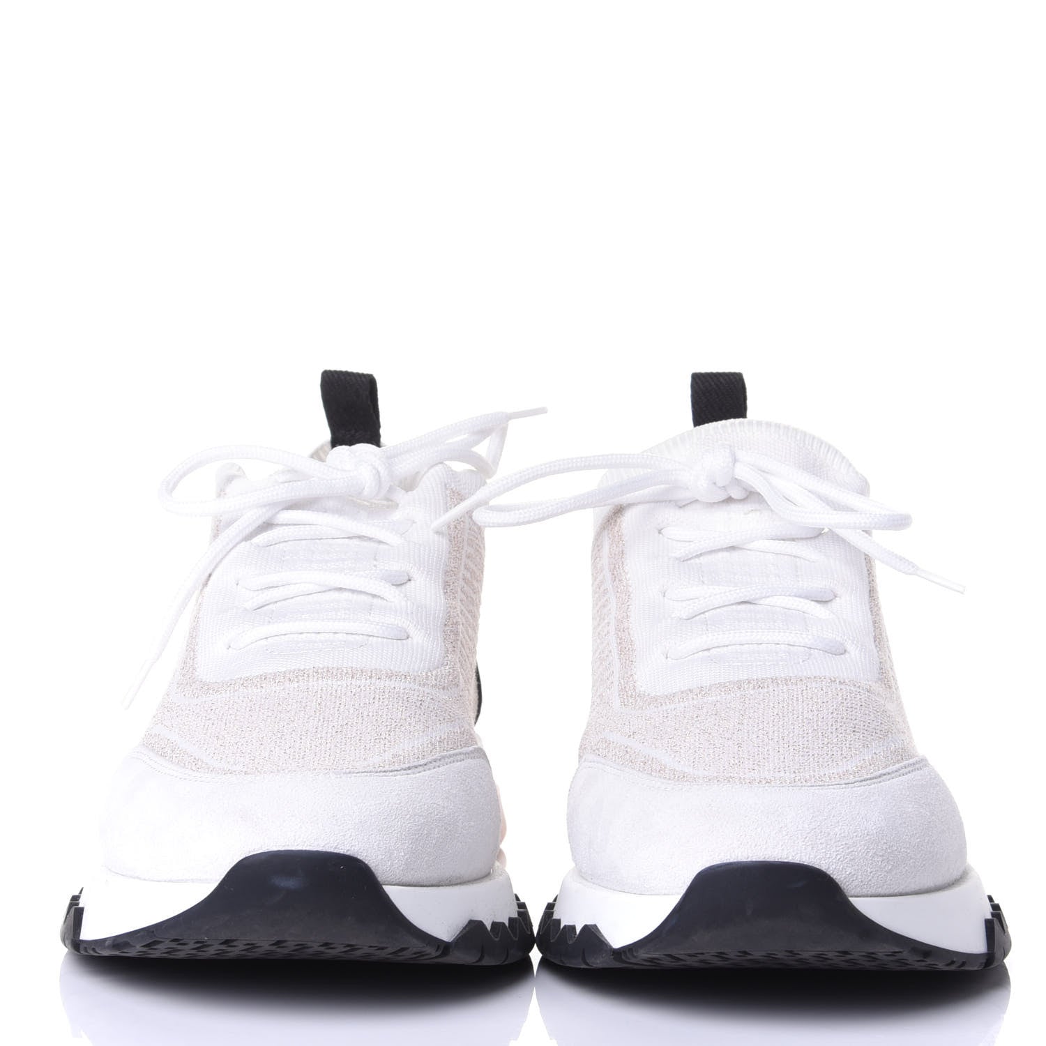Hermes Technical Canvas Goatskin Womens Addict Sneakers 39 Multicolor Rose Dore 2 of 11
