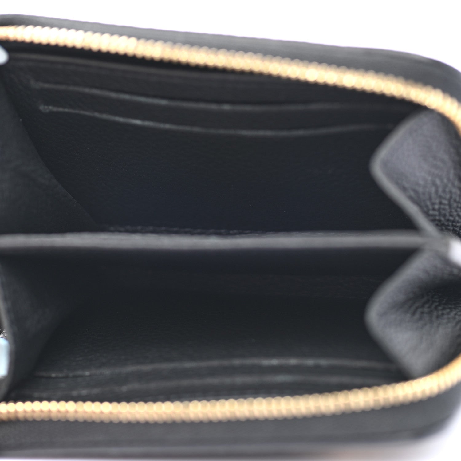 Louis Vuitton Empreinte Monogram Giant Zippy Coin Purse Black Beige 5 of 8