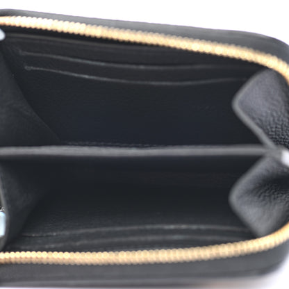 Louis Vuitton Empreinte Monogram Giant Zippy Coin Purse Black Beige 5 of 8
