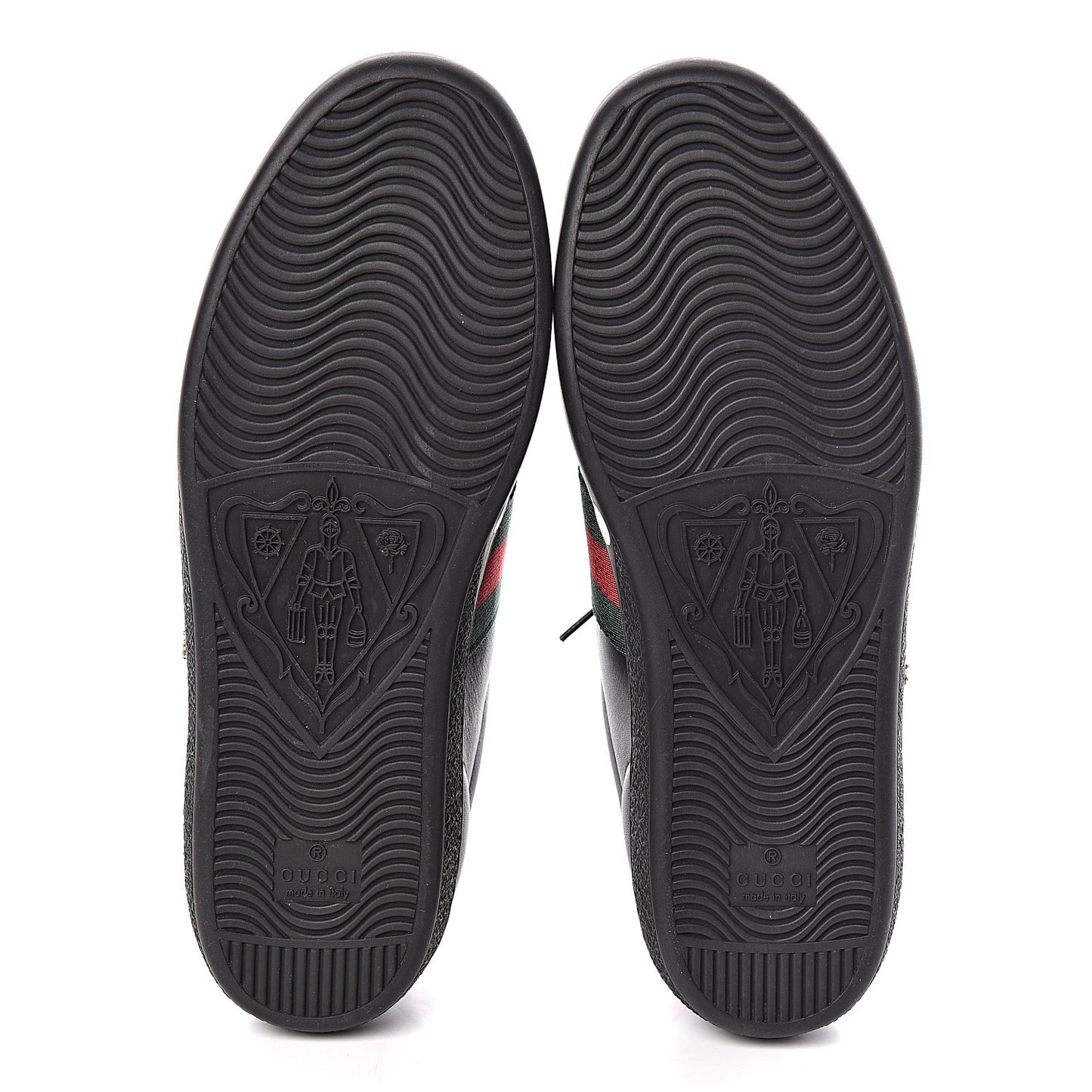 Calfskin Ayers Web Pierced Heart Embroidered Ace Sneakers 36.5 Black
