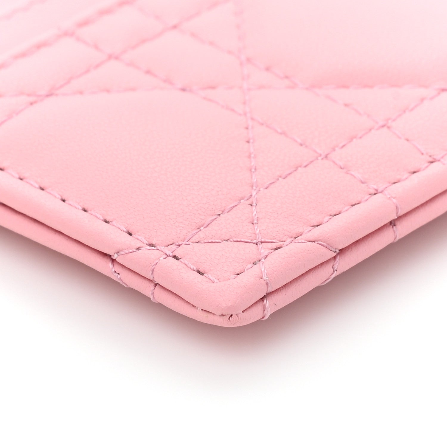Christian Dior Lambskin Cannage Lady Dior Five-Slots Card Holder Melacoton 9 of 10