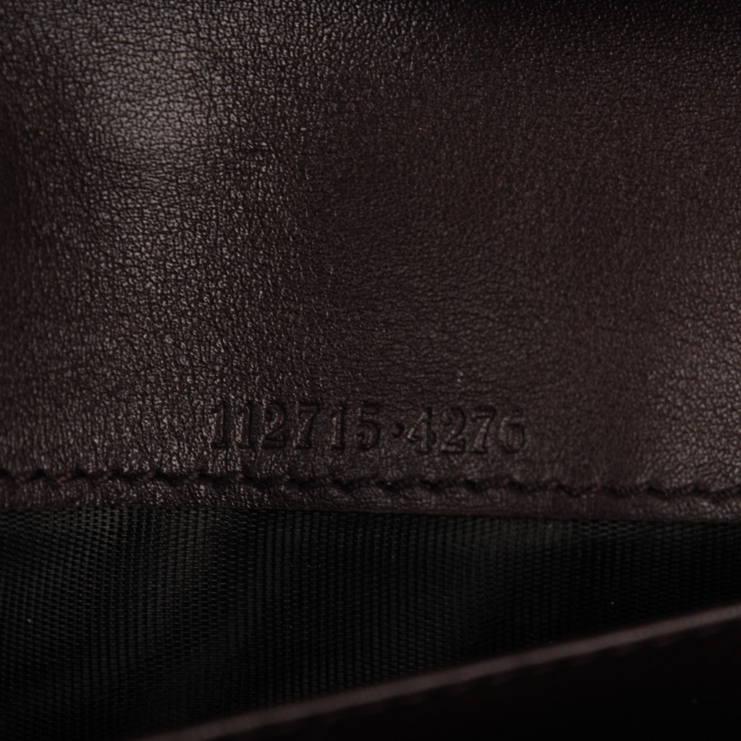 Gucci Guccissima Margaux Calfskin Metal Bar Continental Flap Wallet Chocolate 7 of 7
