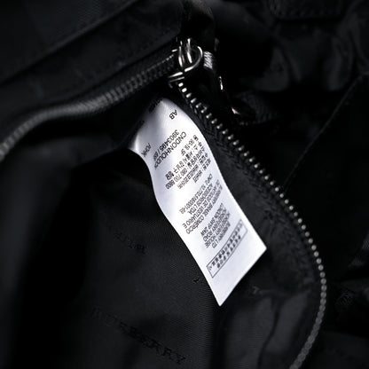 Burberry Nylon House Check Diaper Bag Black 5 of 11