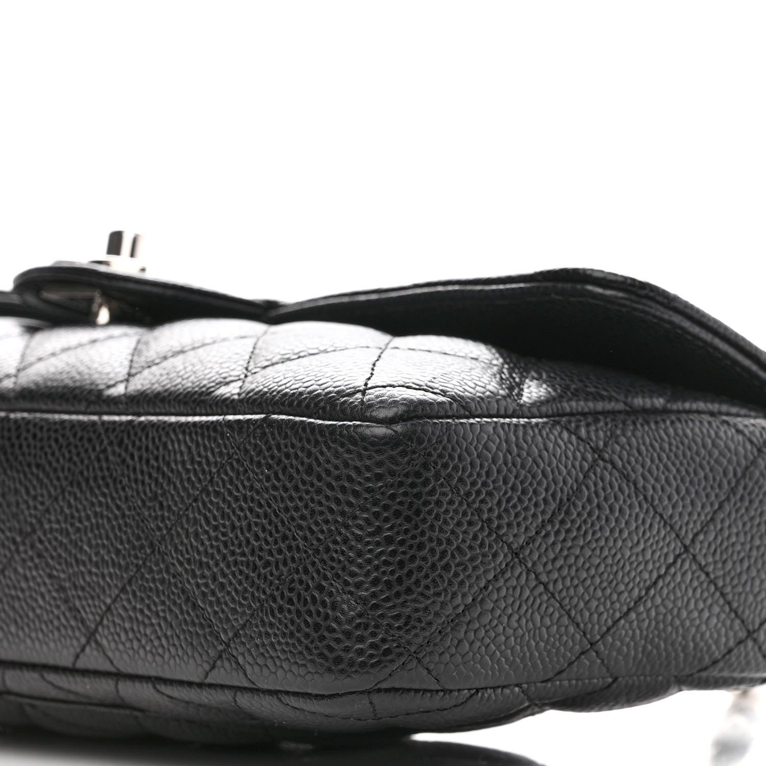 Chanel Caviar Quilted East West Flap Black 10 of 12