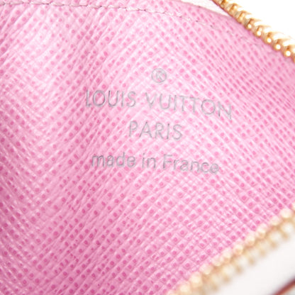 Louis Vuitton Monogram Multicolor Key Pouch White Litchi 6 of 7