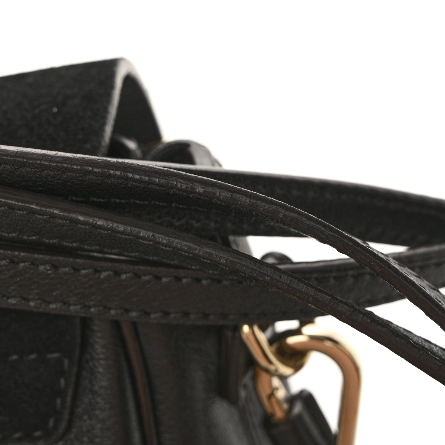 Chloe Suede Calfskin Mini Faye Backpack Black 12 of 13