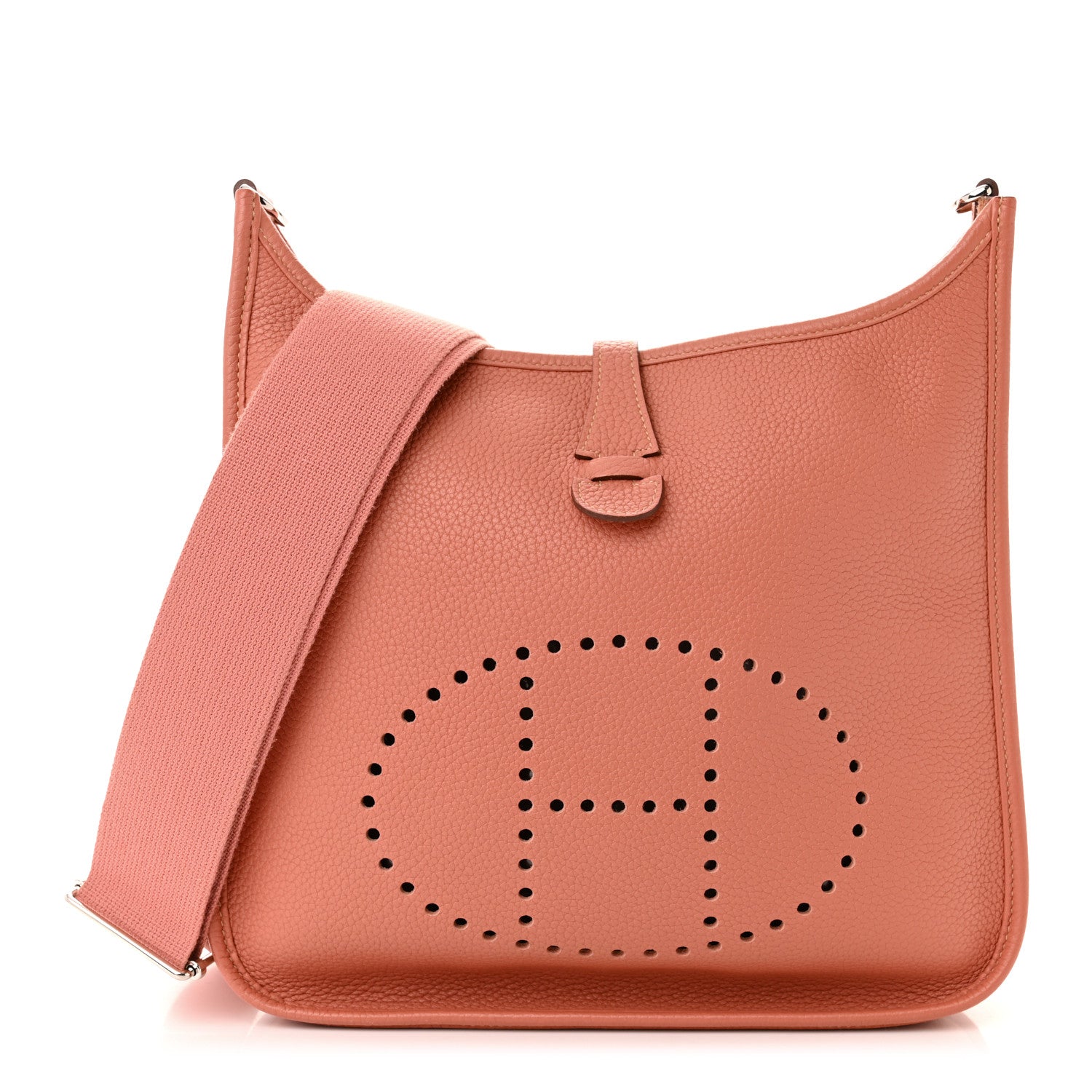 Hermes Taurillon Clemence Evelyne III PM Crevette 1 of 10