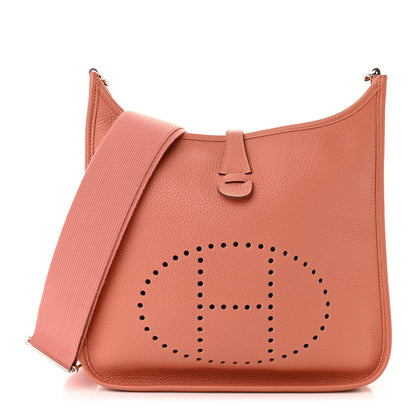 Hermes Taurillon Clemence Evelyne III PM Crevette 1 of 10