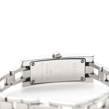 Gucci Stainless Steel Pink Mother of Pearl 14mm 110 G-Link Quartz Watch 6 of 7