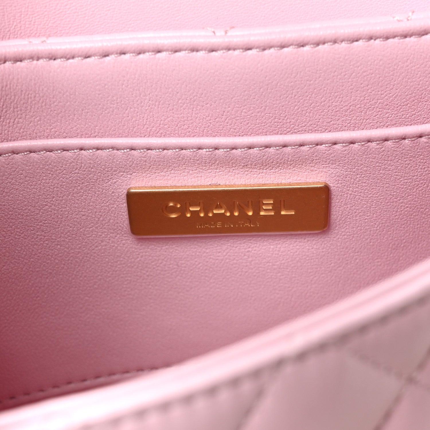 Chanel Lambskin Quilted Mini Flap Top Handle Bag Light Pink 6 of 11