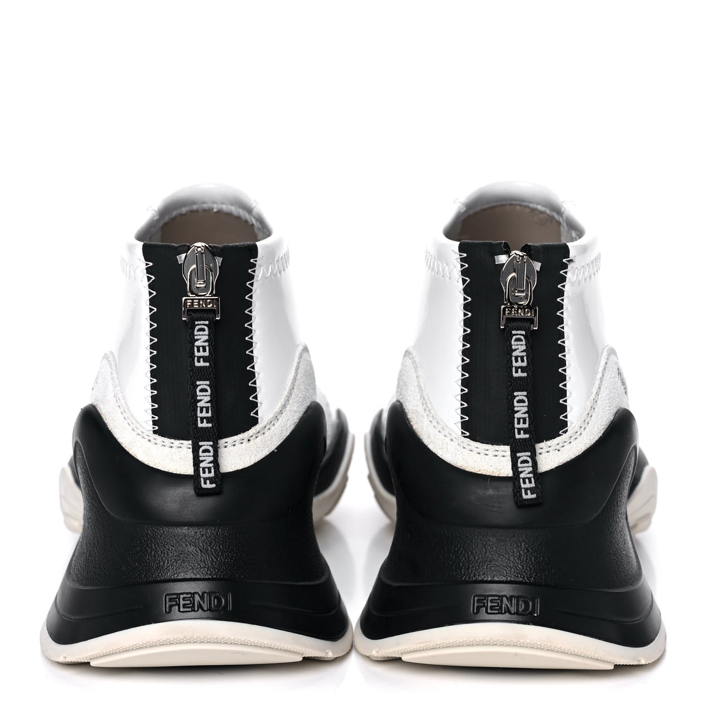 Vernice High-Tech Womens FFluid Zip Up Sneakers 38 White Black