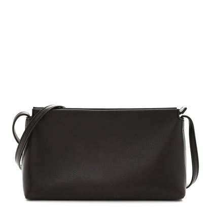 The Row Grained Calfskin Rene Crossbody Dark Brown 1 of 11