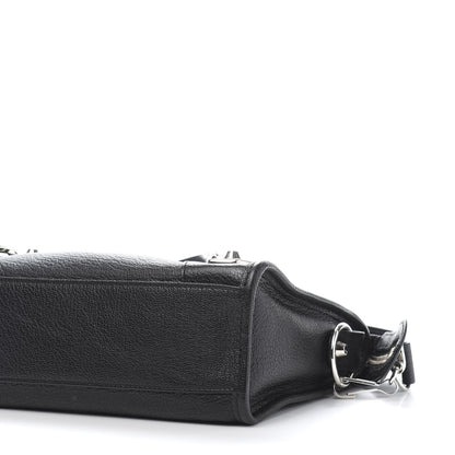 Balenciaga Chevre Silver Metallic Edge Hardware Mini City Black 10 of 13