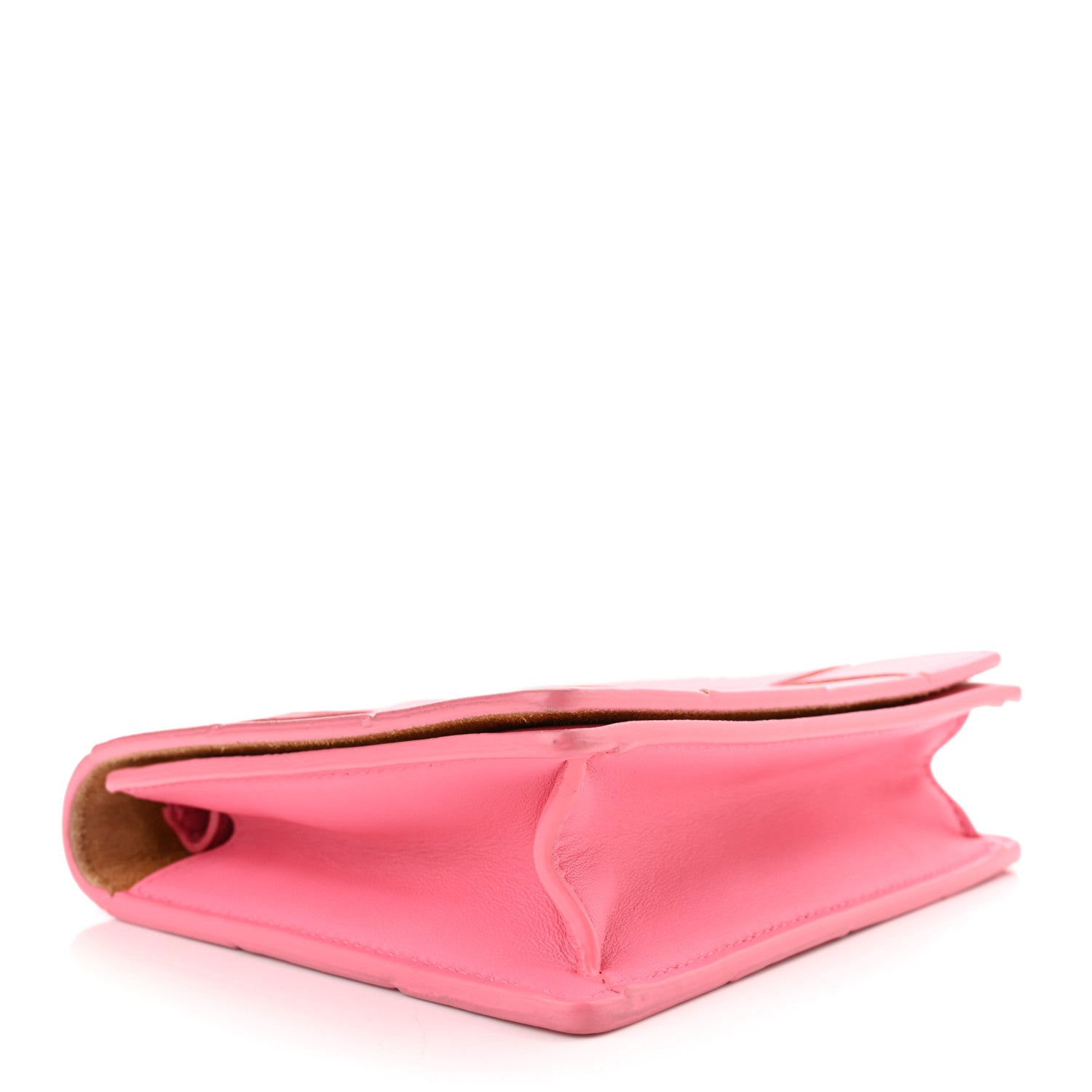 Bottega Veneta Lambskin Maxi Intrecciato Mini Cassette Crossbody Bag Pink 3 of 10