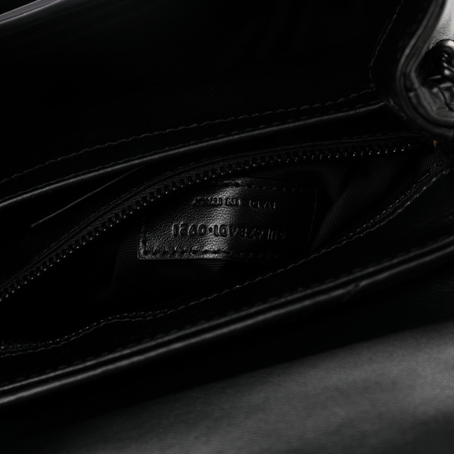 Saint Laurent Calfskin Y Quilted Monogram Toy Loulou Crossbody Bag Black 8 of 13