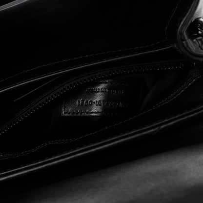 Saint Laurent Calfskin Y Quilted Monogram Toy Loulou Crossbody Bag Black 8 of 13