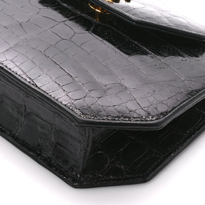 Chanel Shiny Crocodile Flap Black 13 of 13