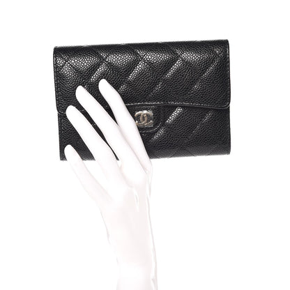 Chanel Caviar Quilted Small Flap Wallet Black 2 of 9