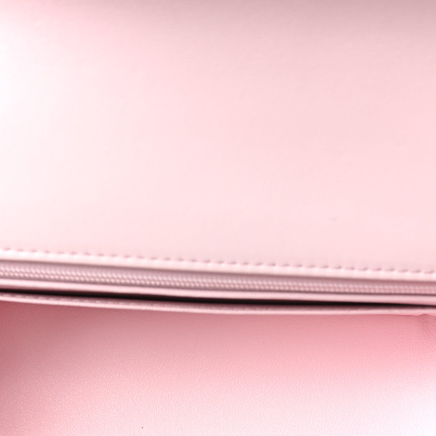 Lambskin Quilted Mini Top Handle Rectangular Flap Light Pink
