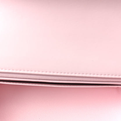 Chanel Lambskin Quilted Mini Top Handle Rectangular Flap Light Pink 4 of 10
