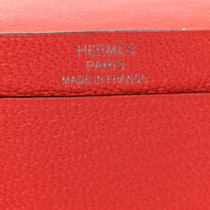 Hermes Chevre Mysore Bearn Card Holder Wallet Rose Texas 6 of 8