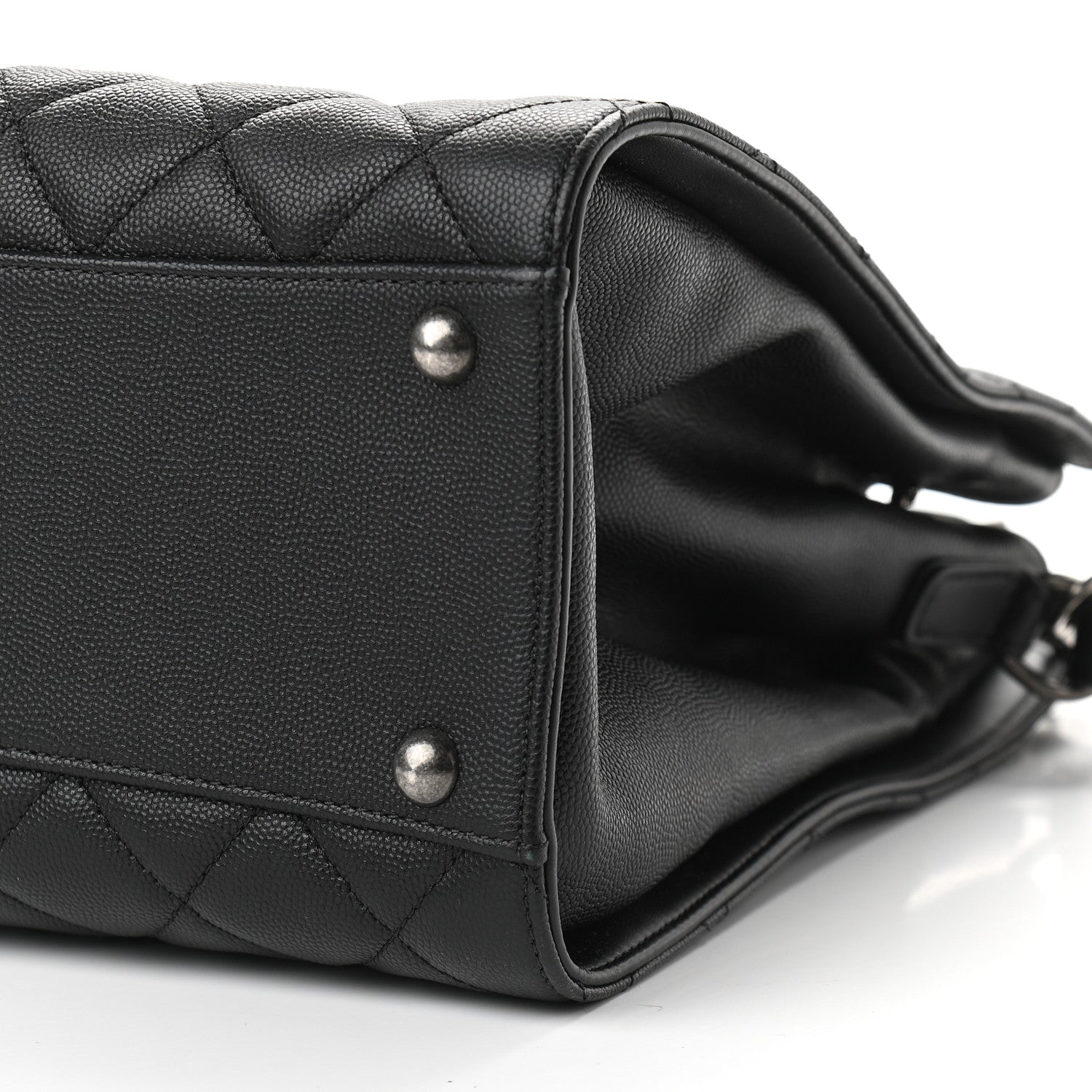 Chanel Caviar Quilted Medium CC Bucket Bag Black 9 of 9
