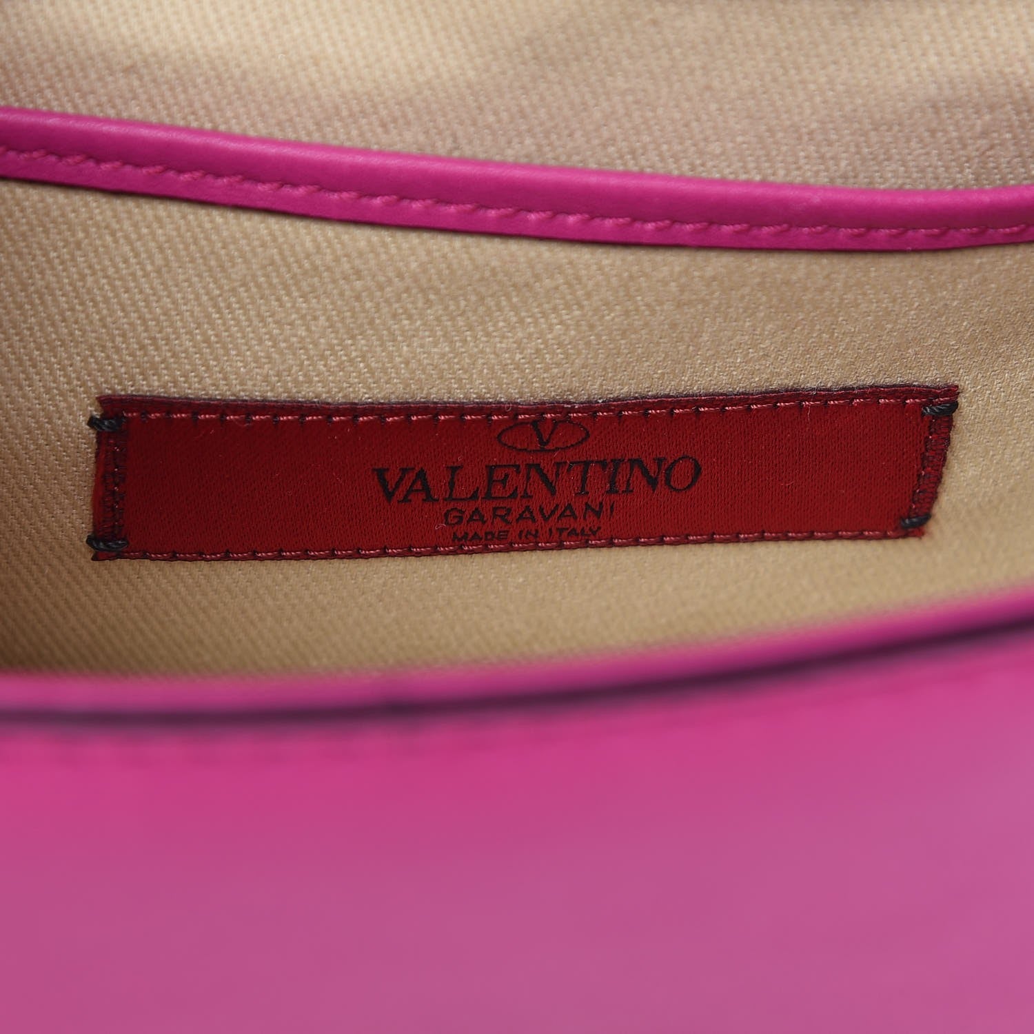 Valentino Garavani Vitello Mini Glam Lock Rockstud Flap Fuxia 6 of 6