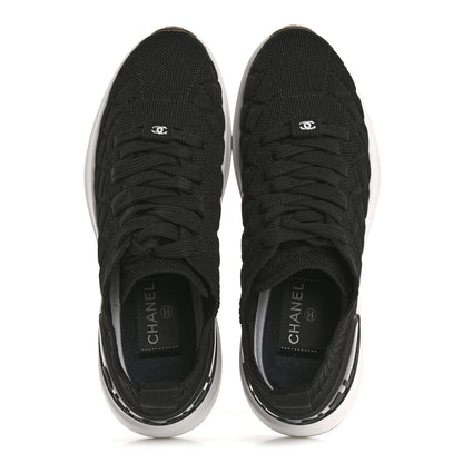Chanel Fabric Logo Sneakers 36 Black 2 of 10