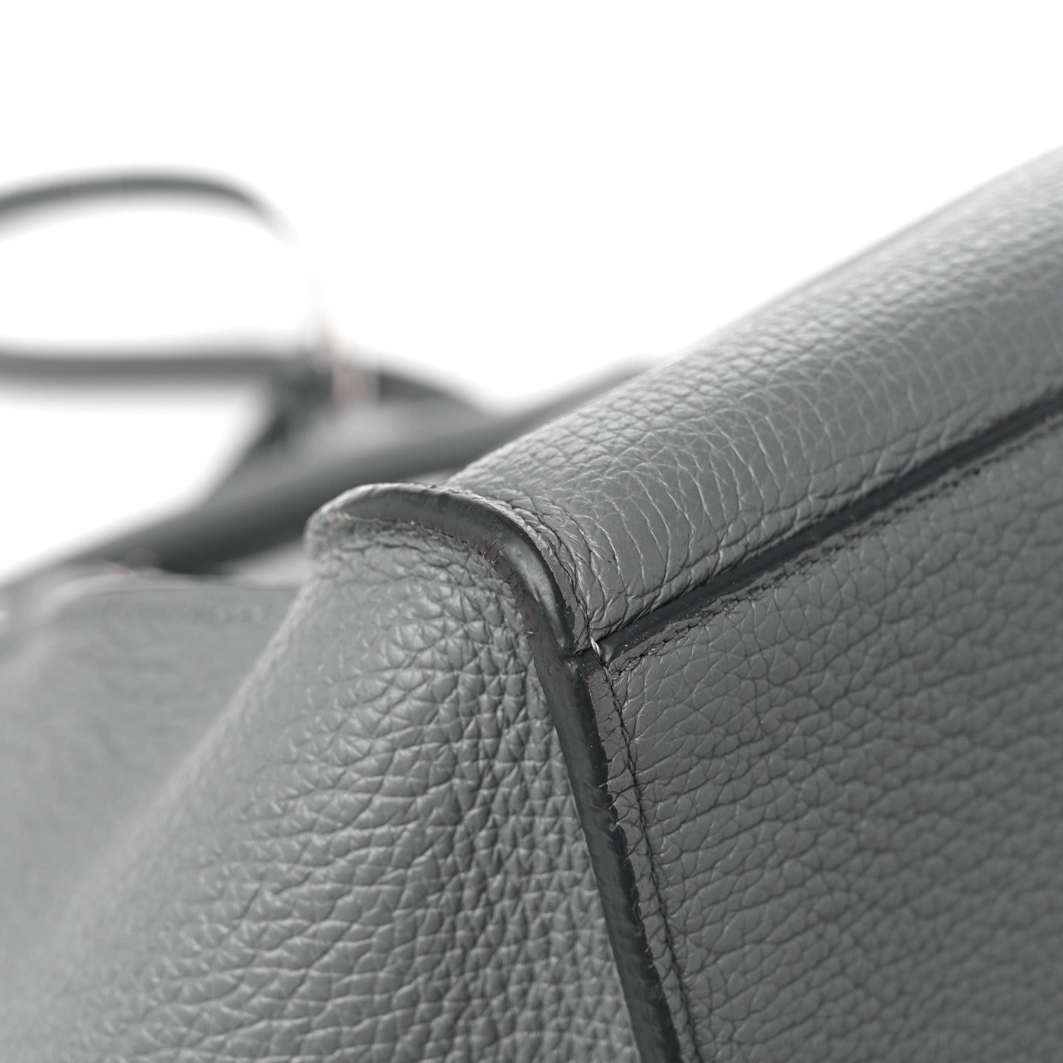 Celine Supple Calfskin Long Strap Small Big Bag Zinc 8 of 13