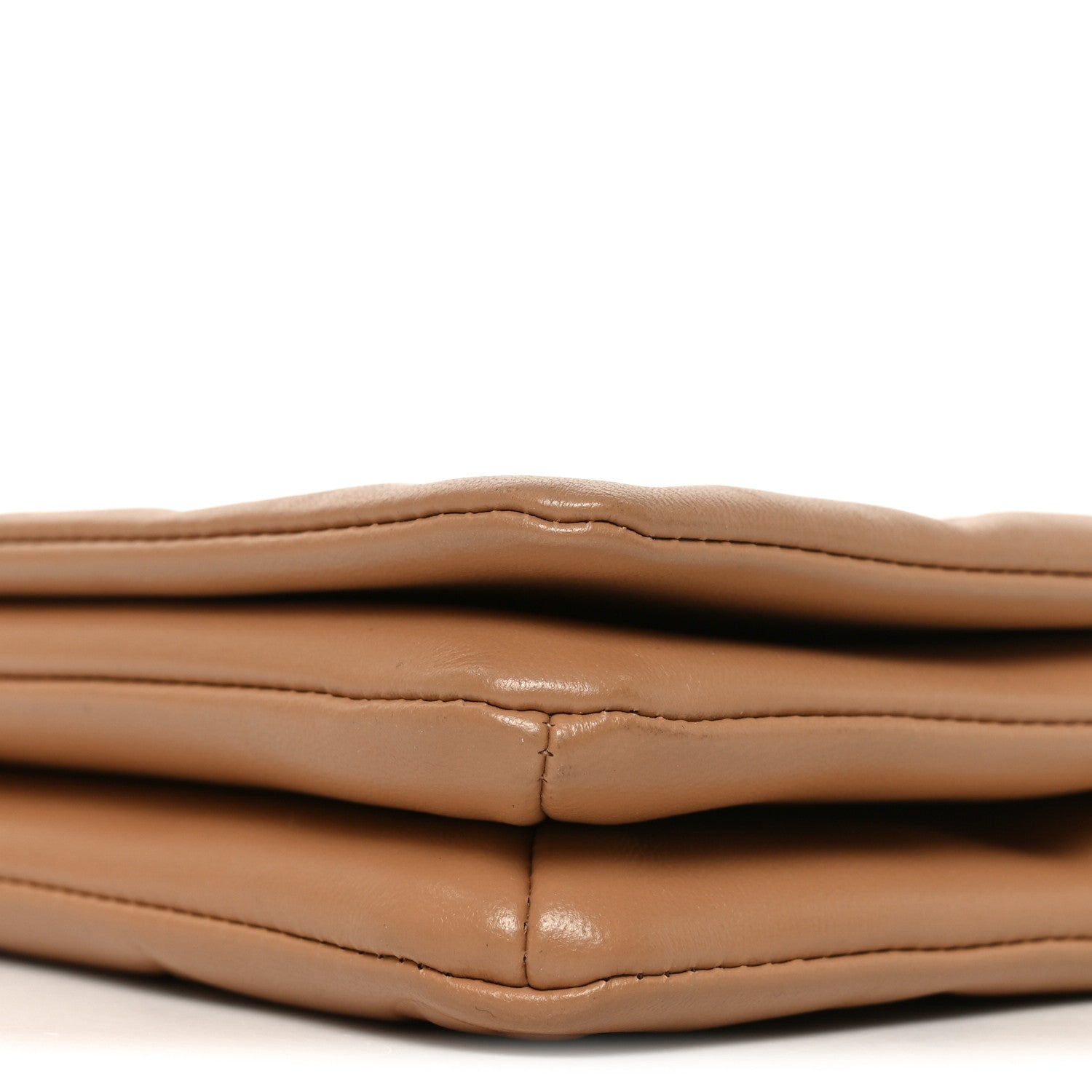 Louis Vuitton Lambskin Embossed Monogram Pochette Coussin Camel 9 of 10