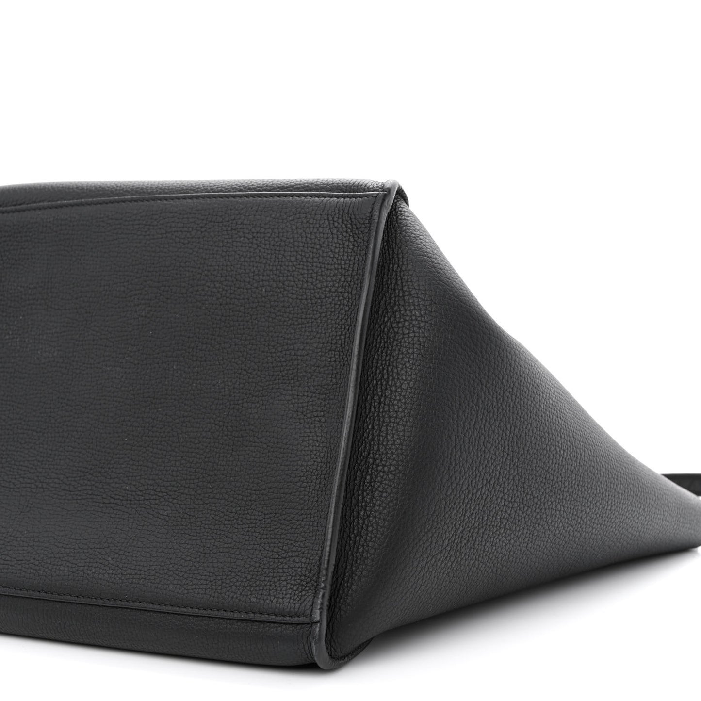 Supple Grained Calfskin Small Big Bag Black