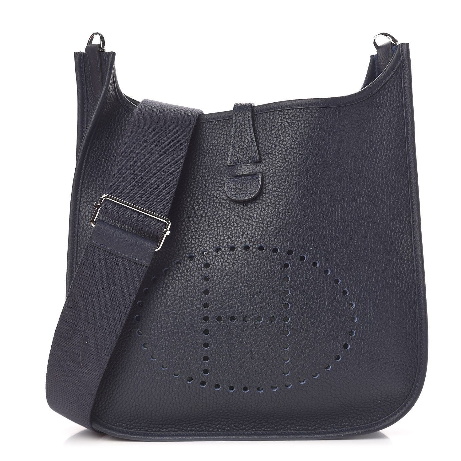 Hermes Taurillon Clemence Evelyne III PM Bleu Nuit 1 of 13