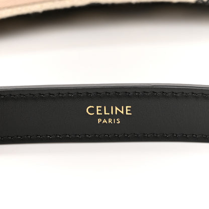 Celine Embroidered Ava Triomphe Shoulder Bag Black 6 of 9