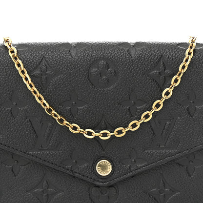 Louis Vuitton Empreinte Pochette Felicie Chain Wallet Black 8 of 10
