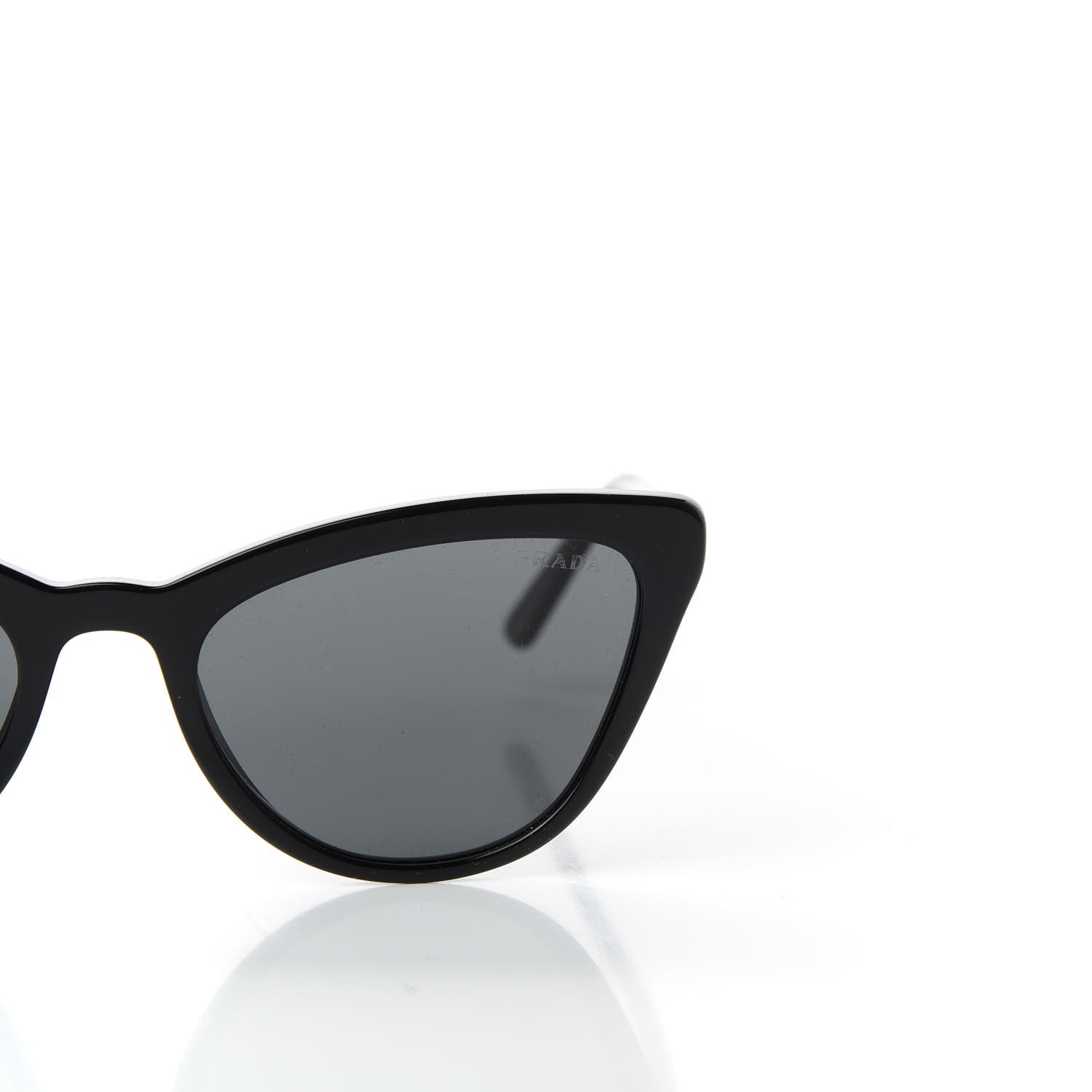 Prada Acetate Cat Eye Sunglasses SPR 01V Black 7 of 7
