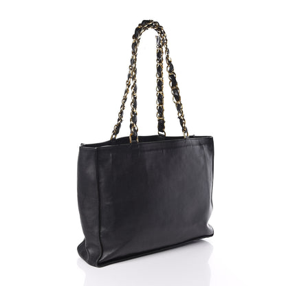 Chanel Lambskin CC Tote Black 3 of 10